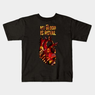 Melanin Heart - My Blood Is Royal Kids T-Shirt